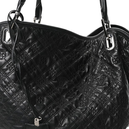 Louis Vuitton Monogram Lambskin Antheia Lilia GM Black 7 of 9