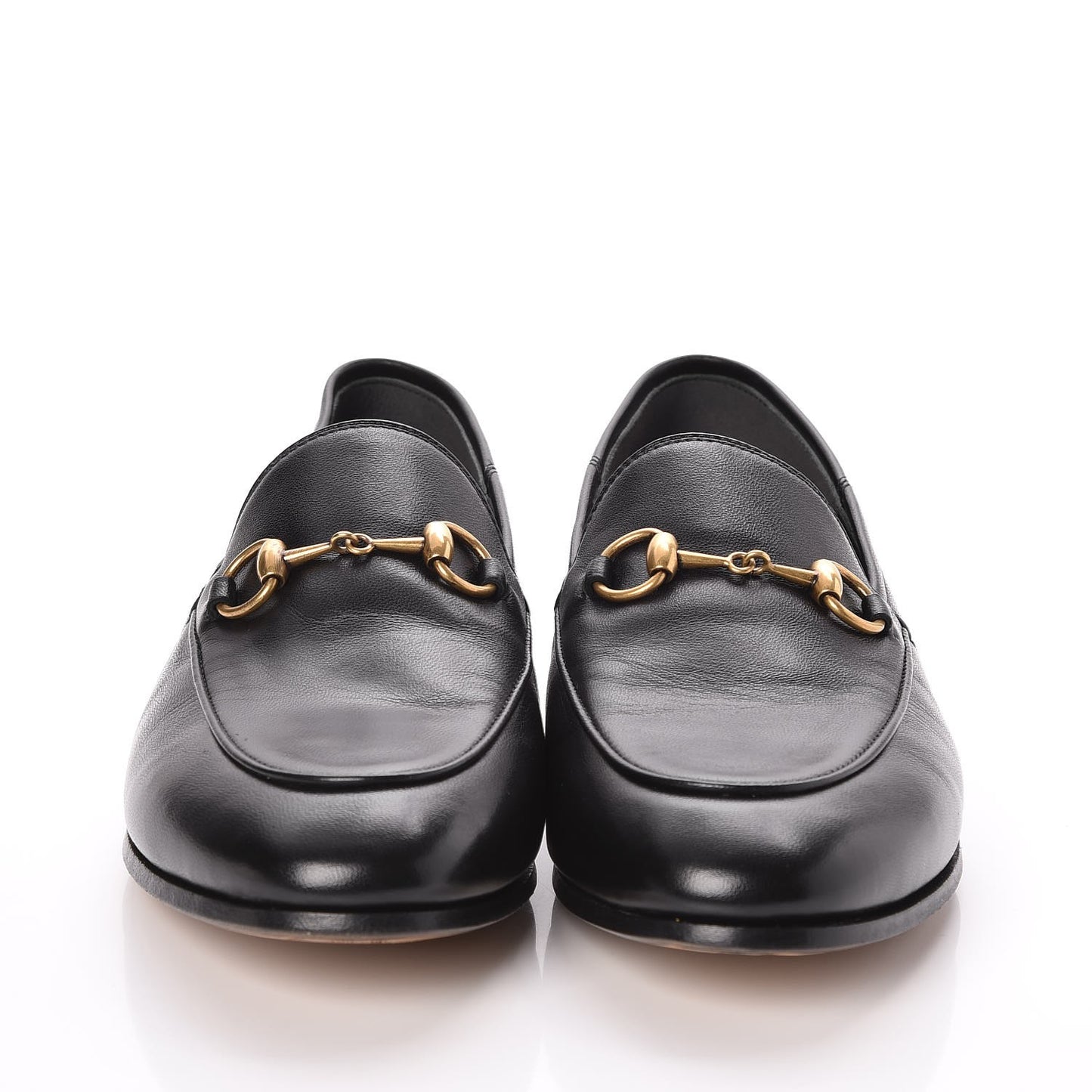 Lambskin Womens Brixton Horsebit Loafers 37 Black