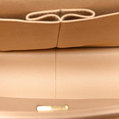 Chanel Caviar Quilted Maxi Double Flap Beige 5 of 10