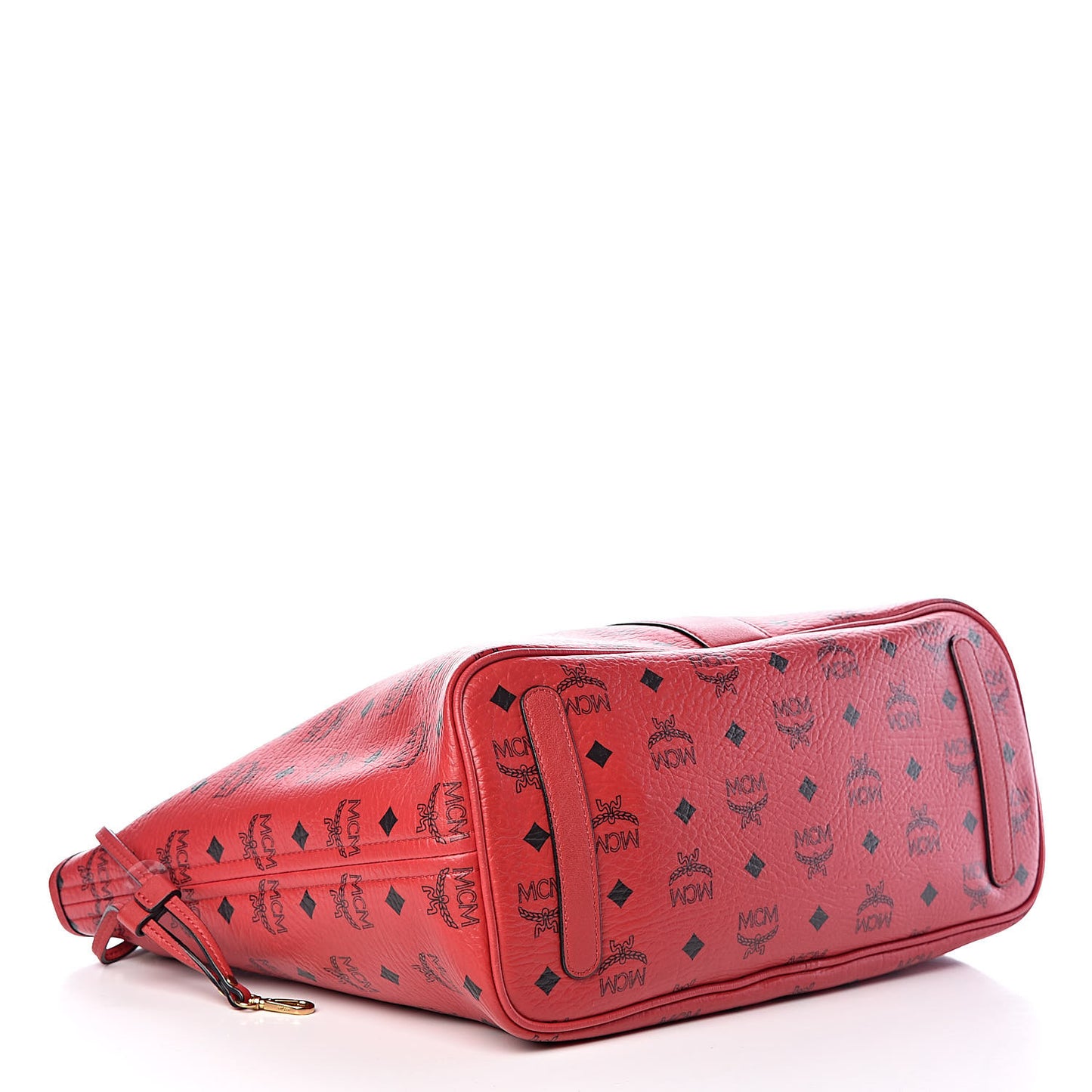 Visetos Medium Liz Reversible Shopper Tote Ruby Red