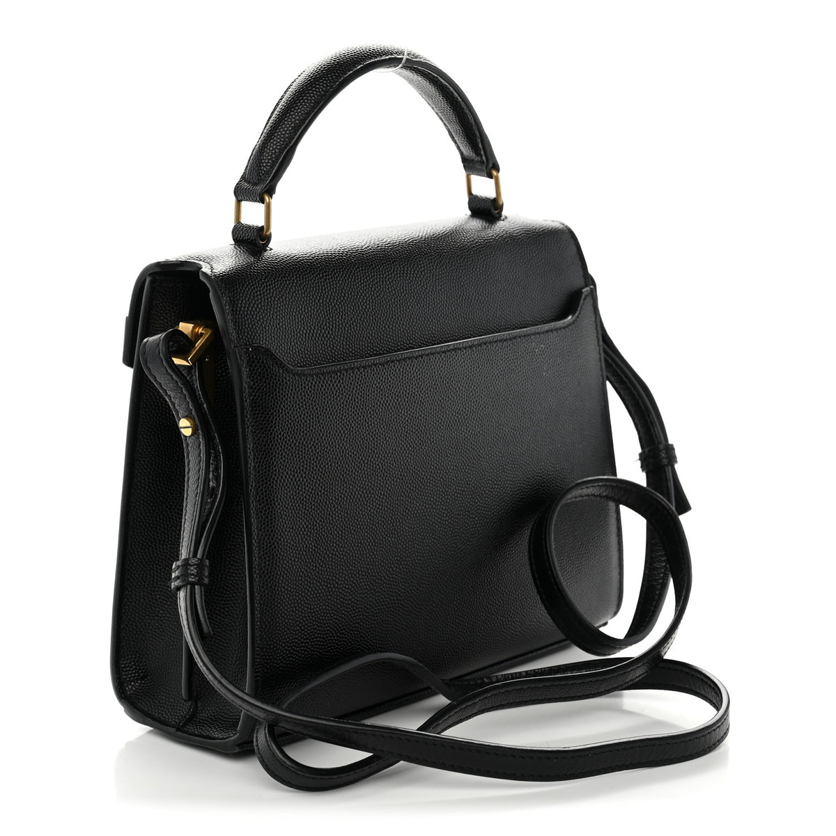 Grain de Poudre Mini Classic Monogram Cassandra Top Handle Black