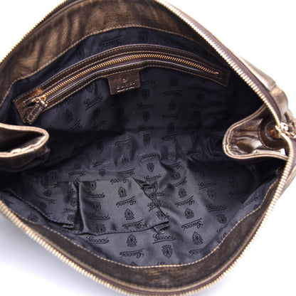 Gucci Calfskin Hysteria Large Clutch Metallic Gold 5 of 10
