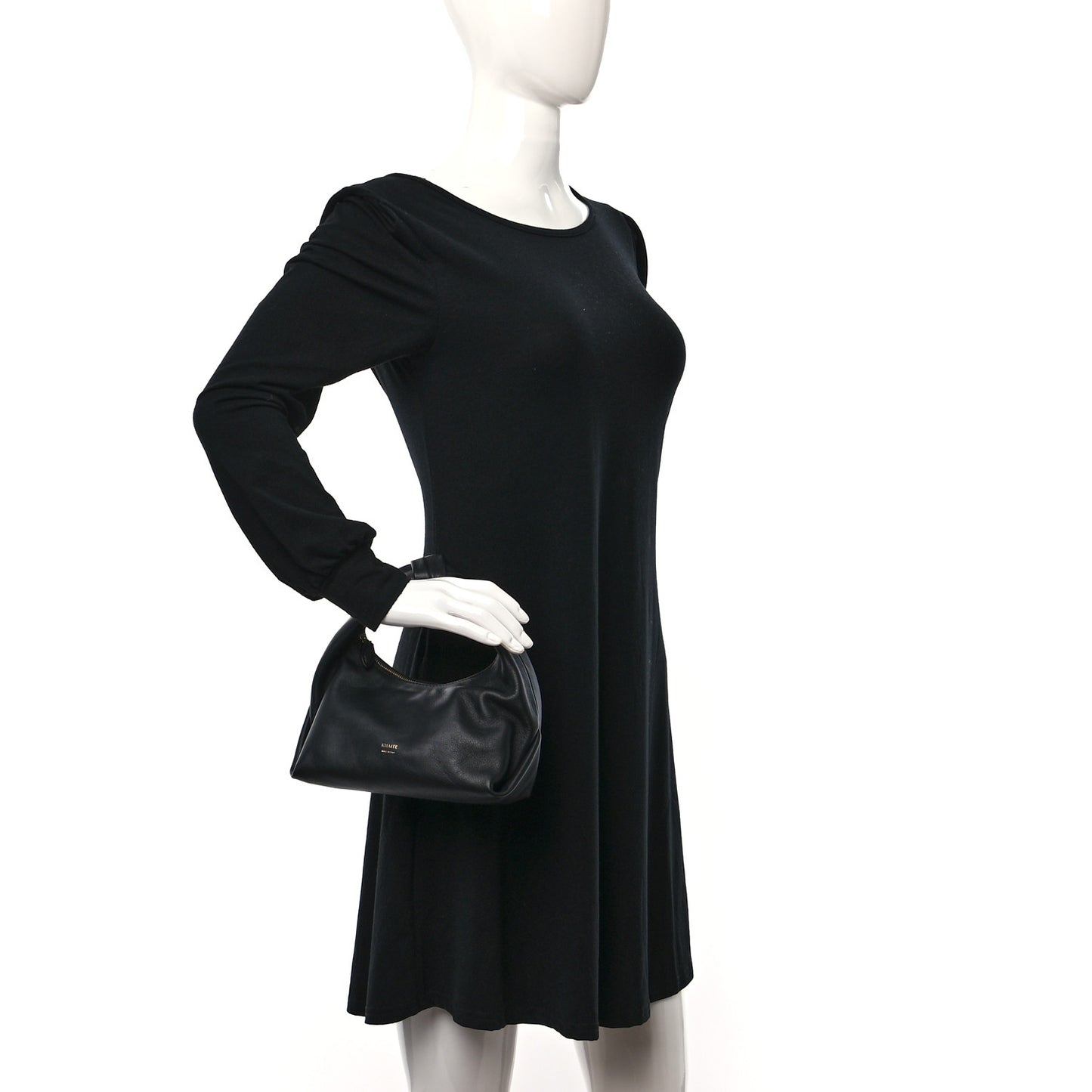 Smooth Calfskin Beatrice Small Hobo Black
