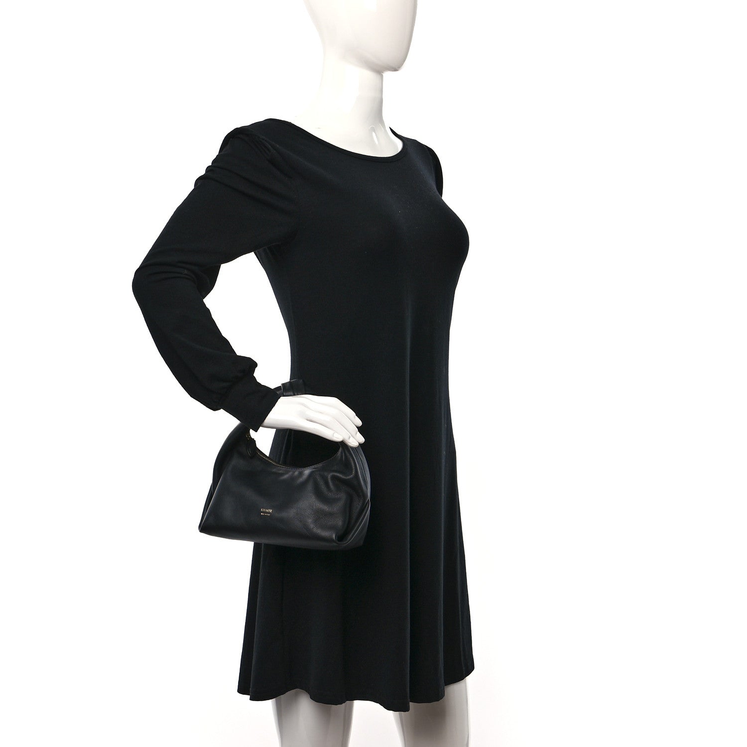 Khaite Smooth Calfskin Beatrice Small Hobo Black 2 of 8