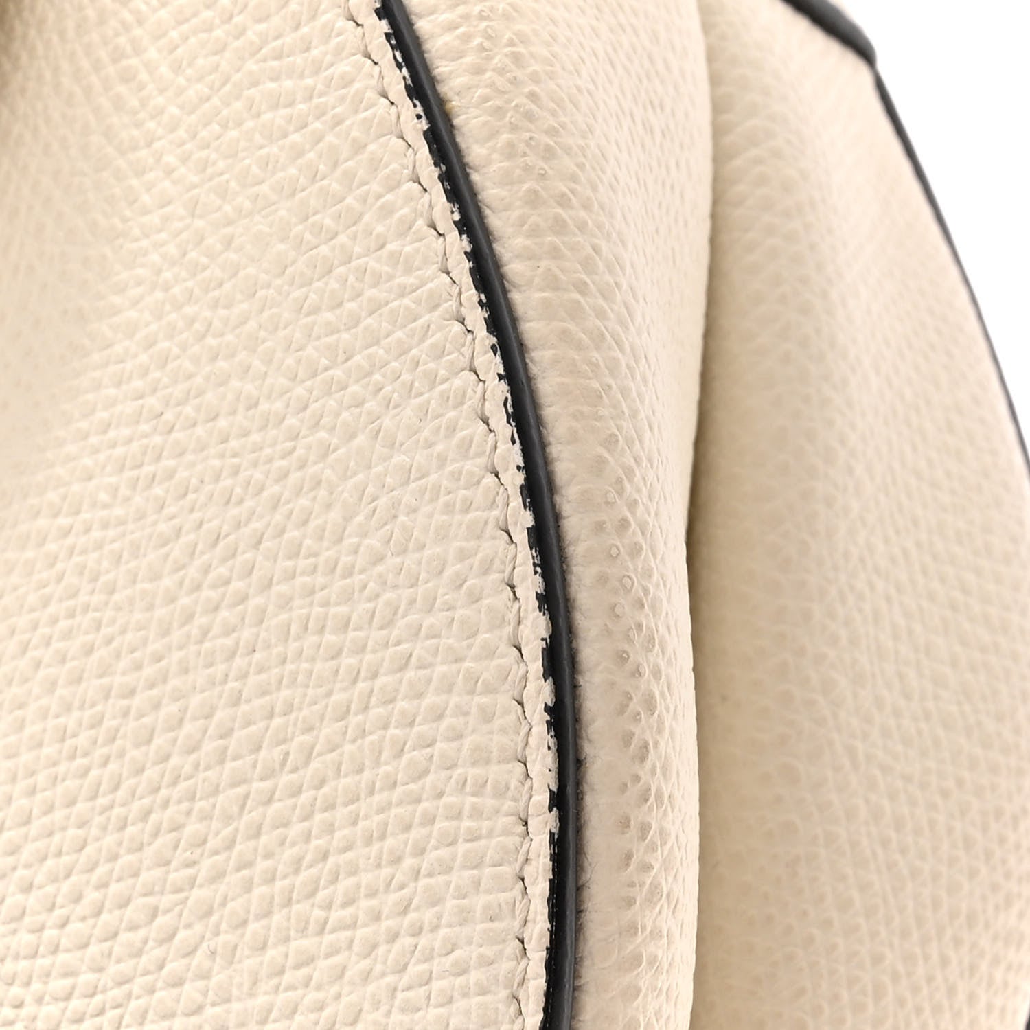Christian Dior Grained Calfskin Saddle Bag White 15 of 18