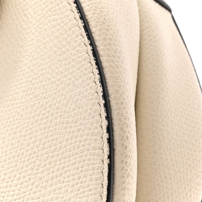 Christian Dior Grained Calfskin Saddle Bag White 15 of 18
