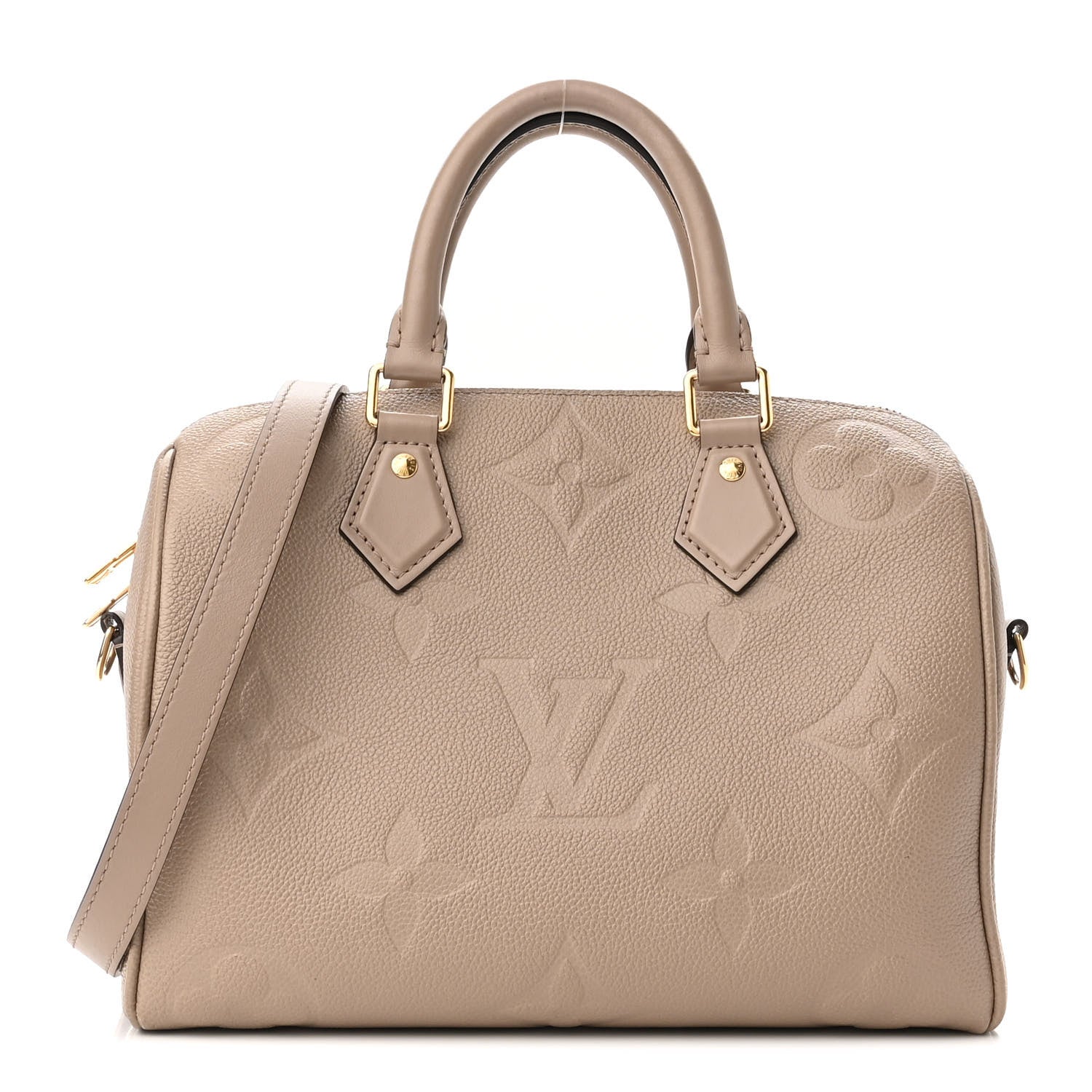 Louis Vuitton Empreinte Monogram Giant Speedy Bandouliere 25 Tourterelle 1 of 11
