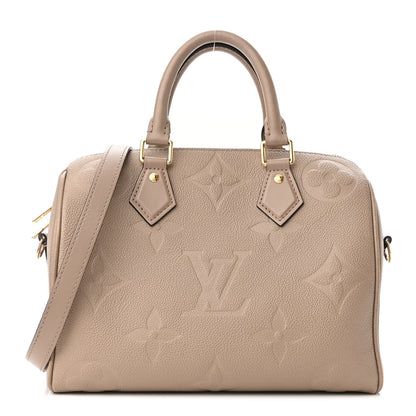 Louis Vuitton Empreinte Monogram Giant Speedy Bandouliere 25 Tourterelle 1 of 11