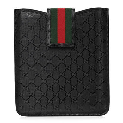 Gucci Imprime Monogram Web 500 iPad Case Black 1 of 4