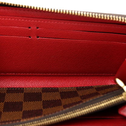 Louis Vuitton Damier Ebene Clemence Wallet Cherry 5 of 7
