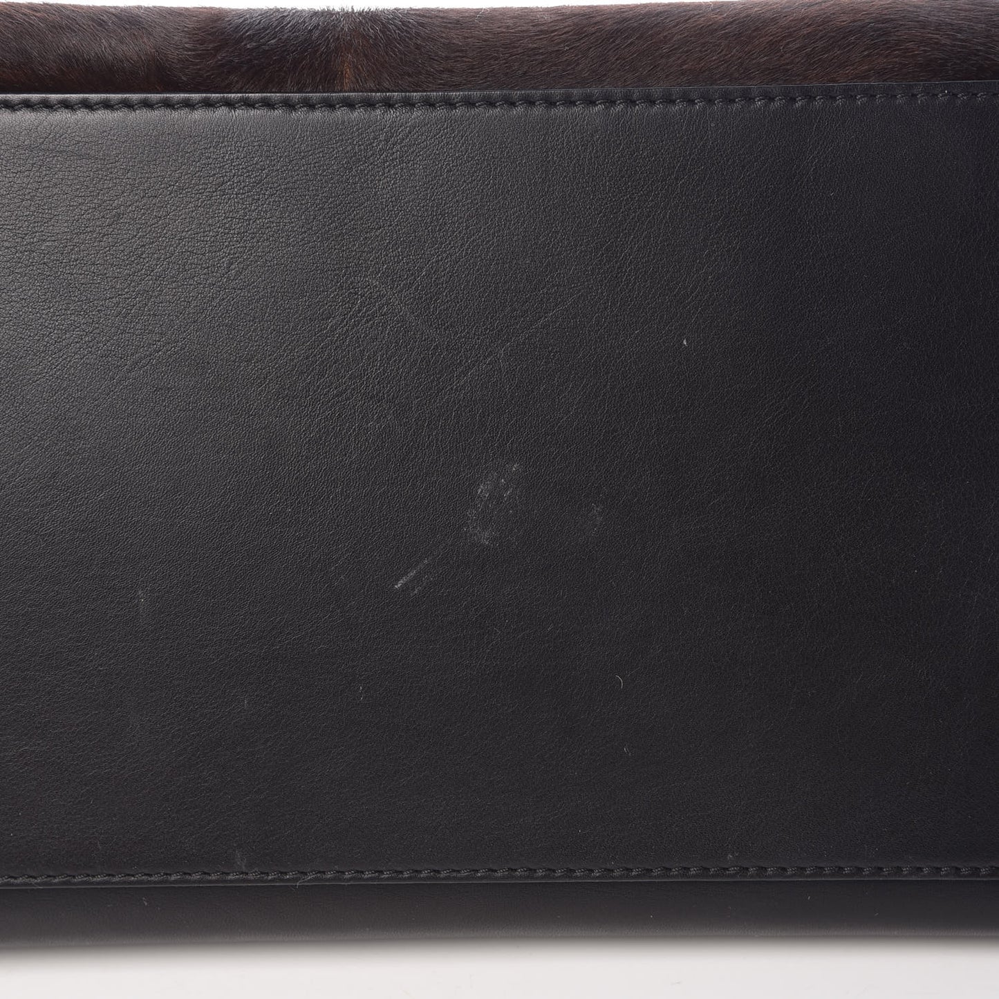 Shaded Pony Hair Calfskin Medium Trapeze Brown