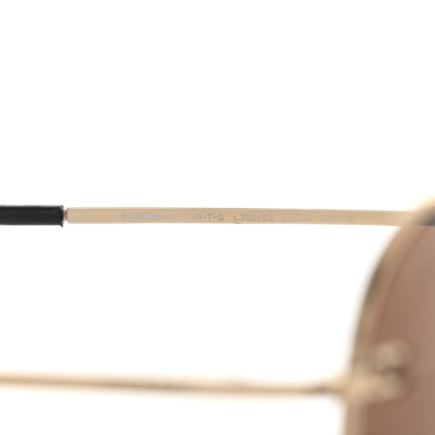 Chanel Metal Polarized Aviator CC Sunglasses 4189-T-Q Brown 5 of 8
