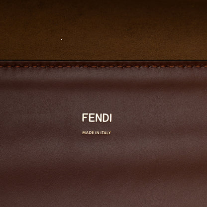 Fendi Vitello King Plexiglass Macro Stitchings Medium Fendi Sunshine Shopper Tote Praline 6 of 11
