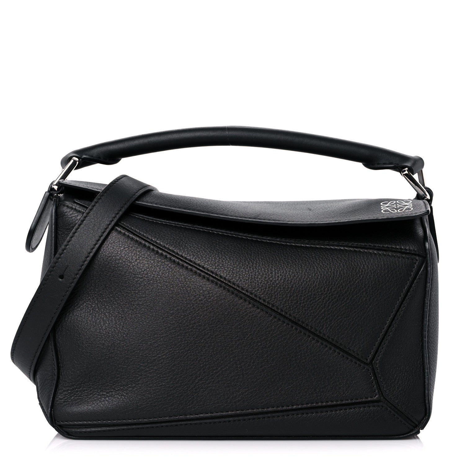 Loewe Calfskin Small Puzzle Bag Black 1 of 12