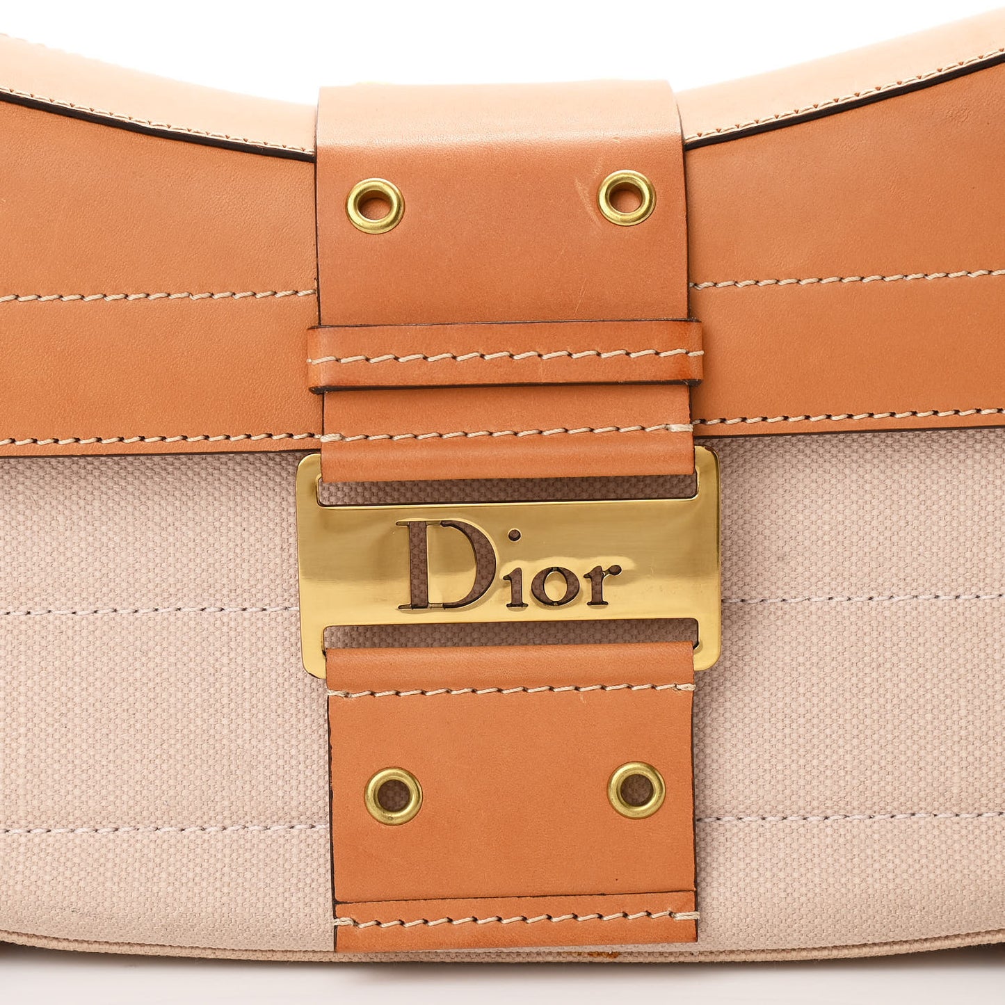 Canvas Calfskin Street Chic Shoulder Bag Pink