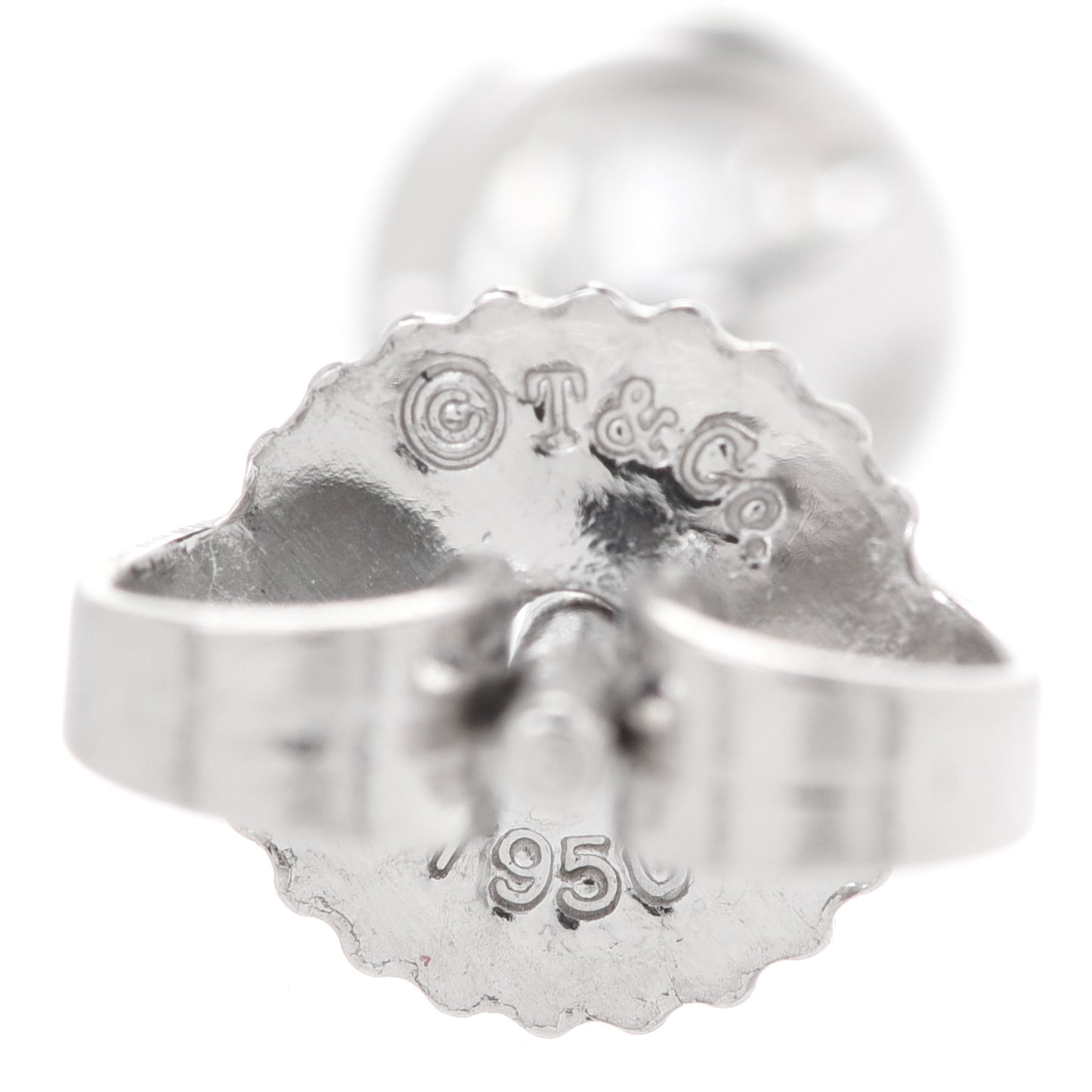 Platinum Diamond .28ctw Elsa Peretti Diamonds By The Yard Earrings