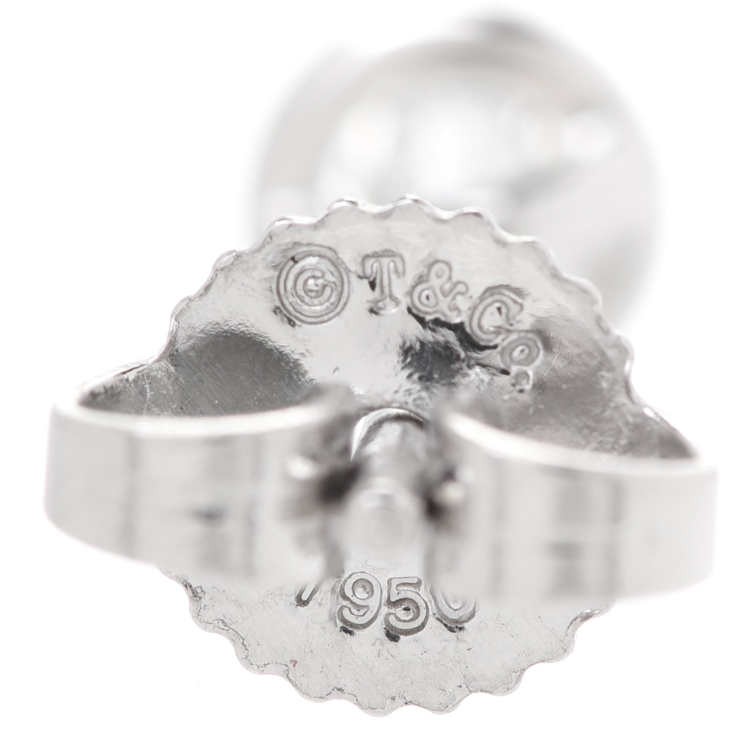 Tiffany Platinum Diamond .28ctw Elsa Peretti Diamonds By The Yard Earrings 5 of 6