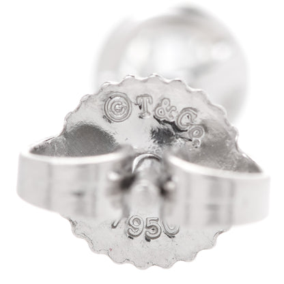 Tiffany Platinum Diamond .28ctw Elsa Peretti Diamonds By The Yard Earrings 5 of 6