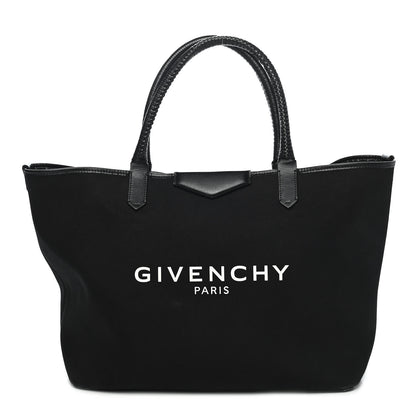 Givenchy Canvas Medium Antigona Logo Tote Black 1 of 12