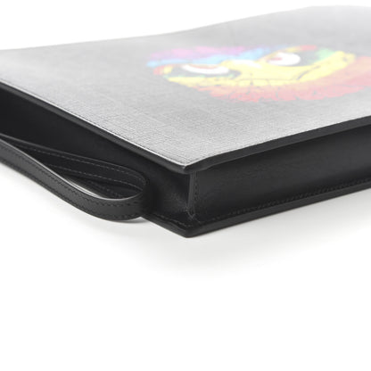 Gucci GG Supreme Monogram Rainbow Eagle Documents Holder Black Grey Multicolor 6 of 10