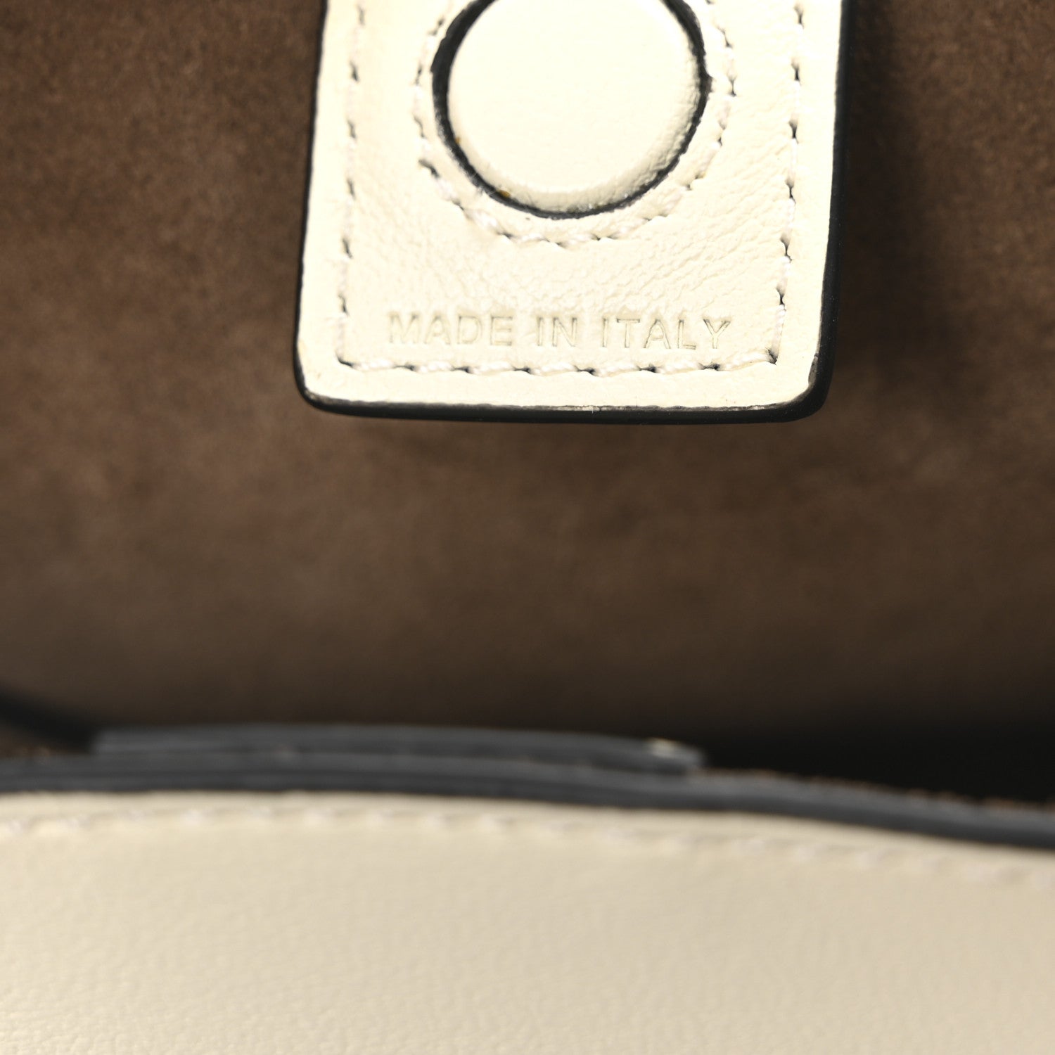 Valentino Garavani Calfskin Rockstud Wispy Bucket Bag Ivory 7 of 10