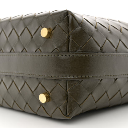 Bottega Veneta Calfskin Nappa Intrecciato Mini Wallace Kaki 10 of 11
