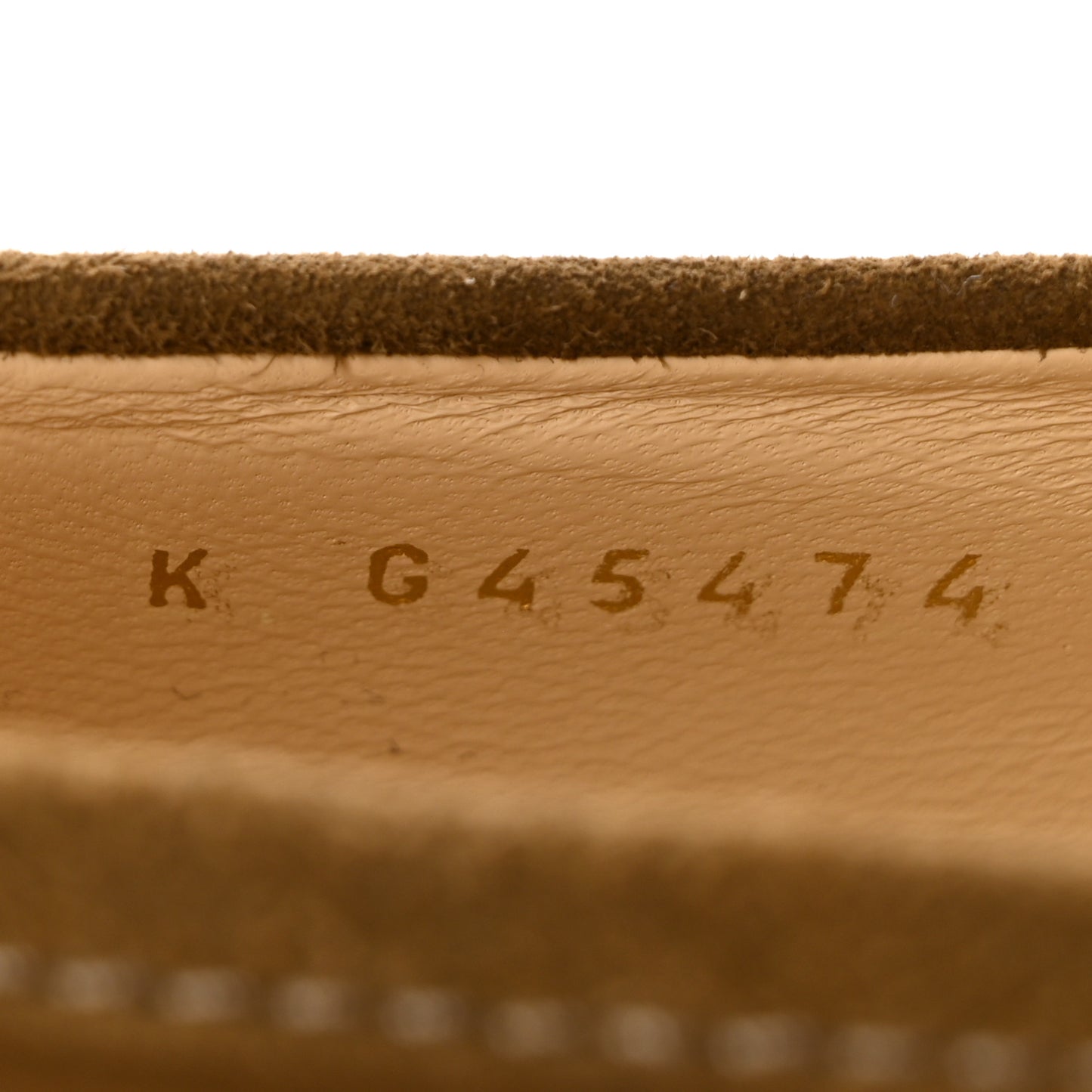 Suede Kidskin Quilted CC Turnlock Loafers 38 Light Brown