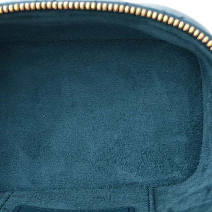 Christian Dior Lambskin Cannage Micro Lady Dior Vanity Case Deep Ocean 5 of 10