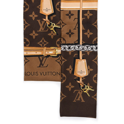 Louis Vuitton Silk Monogram Confidential Bandeau Brown 3 of 3