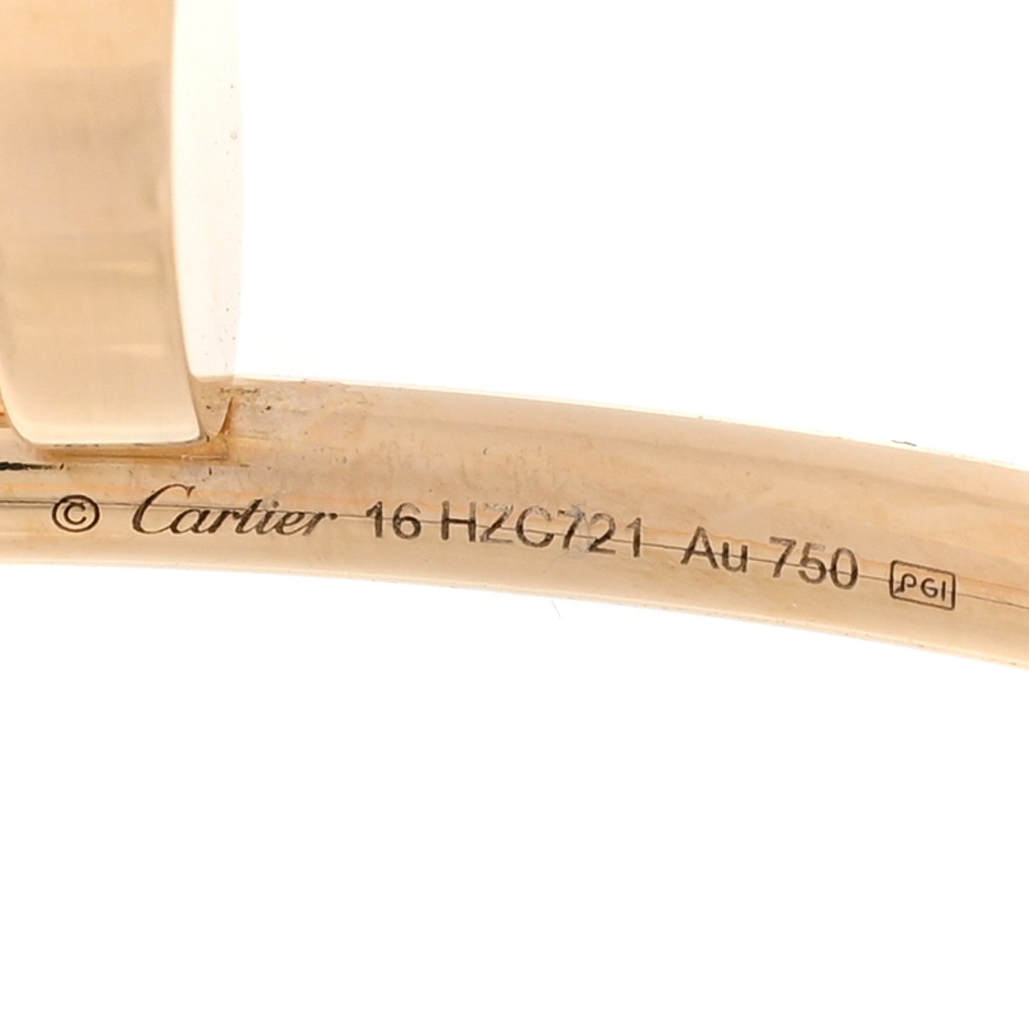 Cartier 18K Yellow Gold Small Juste Un Clou Bracelet 16 3 of 3