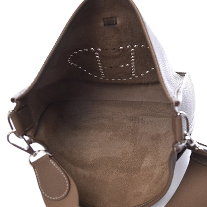 Hermes Taurillon Clemence Evelyne III GM Etoupe 5 of 12