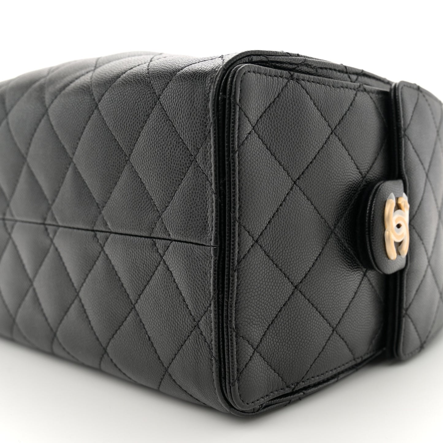 Caviar Quilted Small Chanel 25 Handbag Black