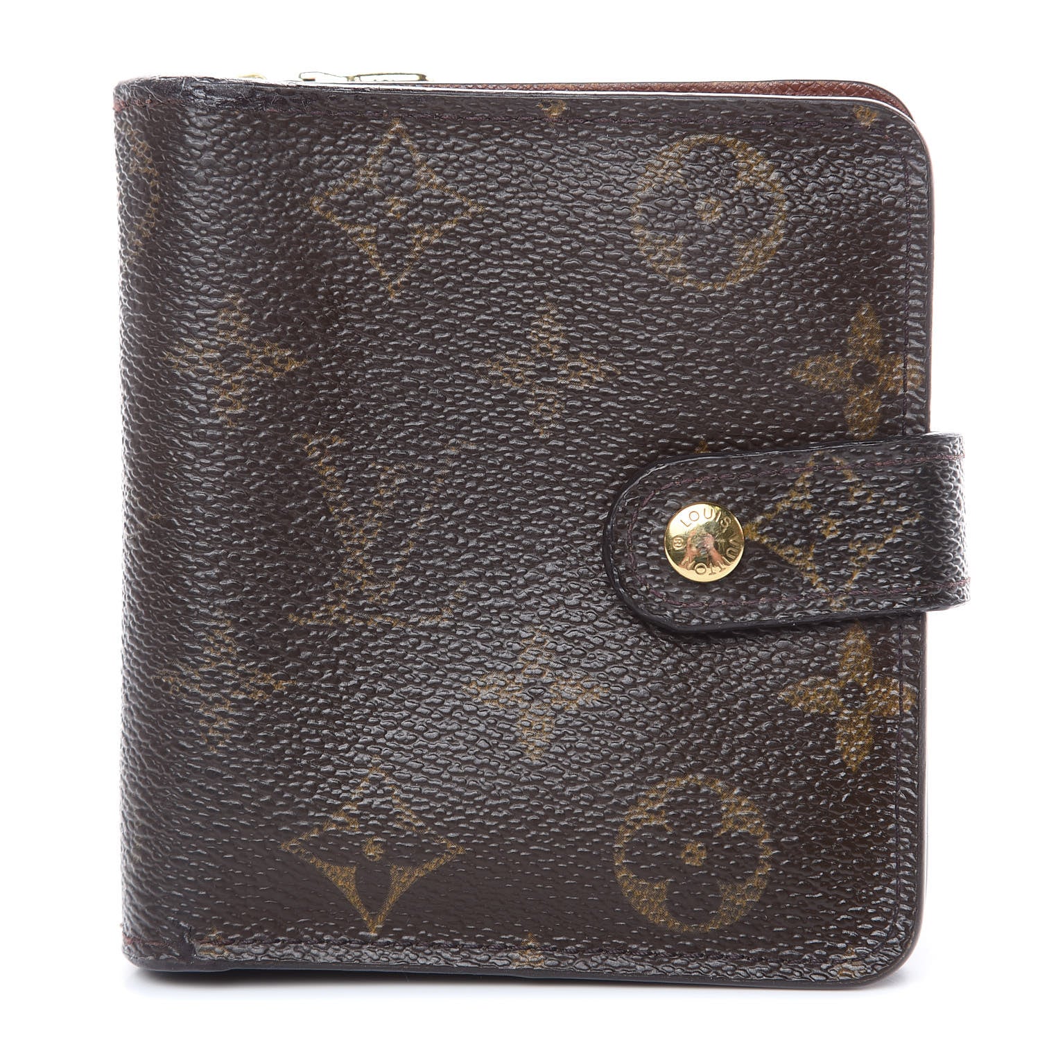Louis Vuitton Monogram Compact Zippe Zipped Wallet 1 of 13
