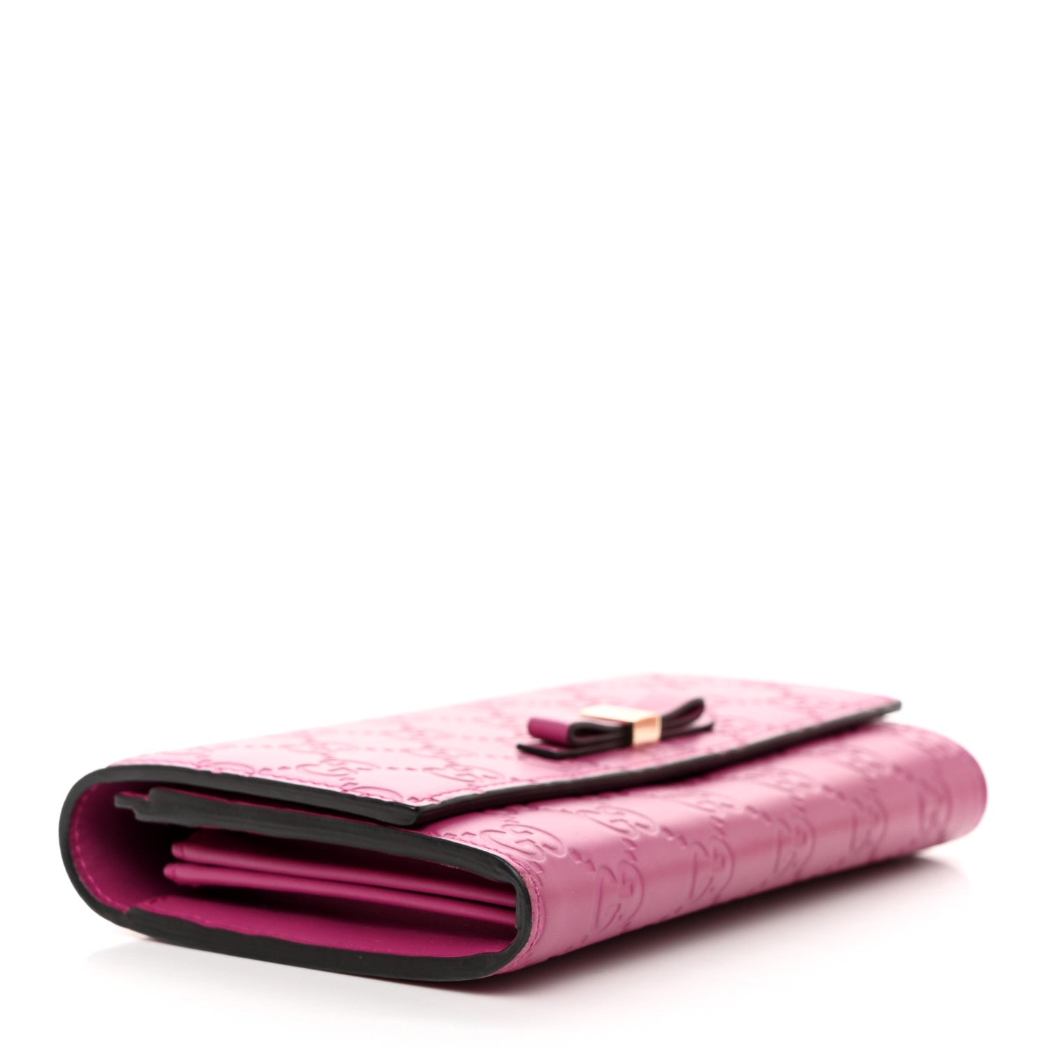 Gucci Guccissima Signature Bowy Continental Wallet Peonia Flower 4 of 10