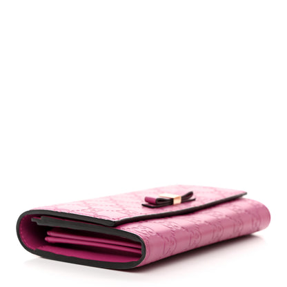 Gucci Guccissima Signature Bowy Continental Wallet Peonia Flower 4 of 10