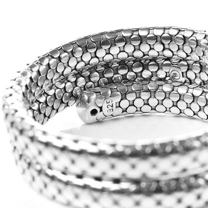 John Hardy Sterling Silver Dot Double Coil Bracelet 5 of 6