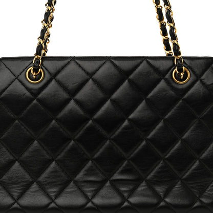 Chanel Lambskin Quilted Shoulder Bag Black 9 of 13