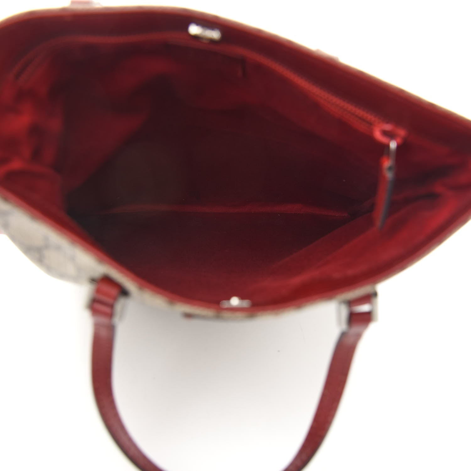 Gucci GG Plus Monogram Vertical Tote Red 5 of 9