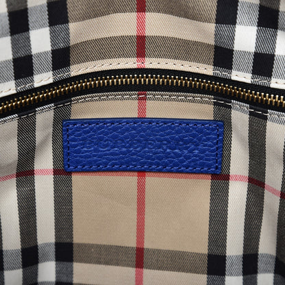 Burberry London Grainy Calfskin Small Greenwood Bowling Bag Brilliant Blue 7 of 9