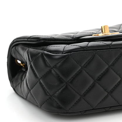 Chanel Lambskin Quilted Mini Pearl Crush Flap Black 9 of 11
