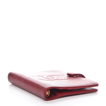 Chanel Caviar CC Small Ring Agenda Planner Red 4 of 9