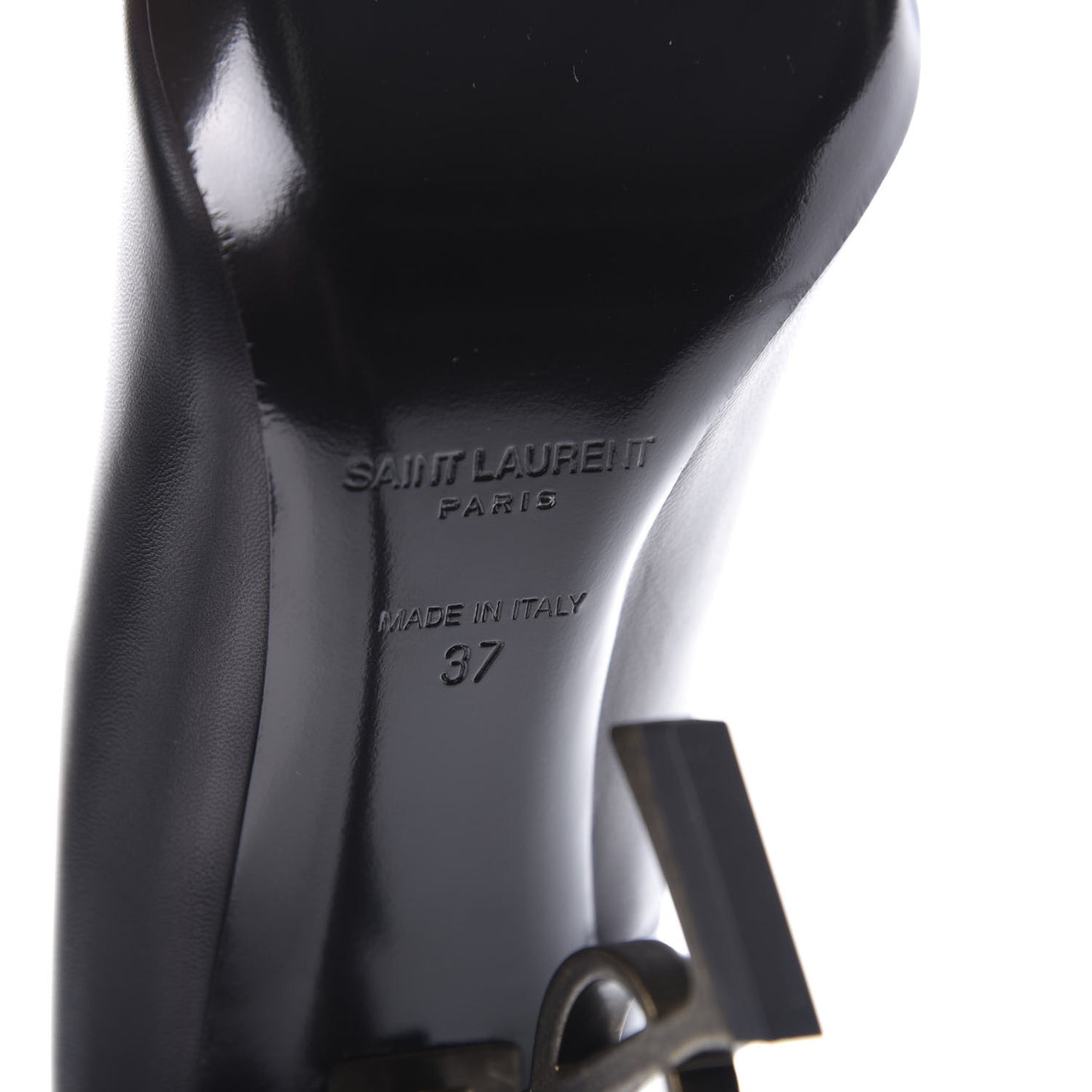Calfskin Opyum 110 Pumps 37 Black Gold