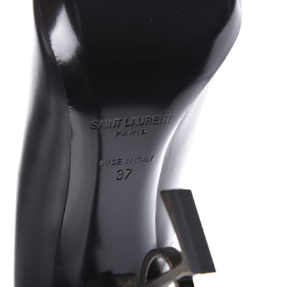 Saint Laurent Calfskin Opyum 110 Pumps 37 Black Gold 8 of 10