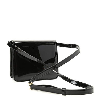 Fendi Vitello Vernice Mou Karligraphy Crossbody Bag Black 3 of 9