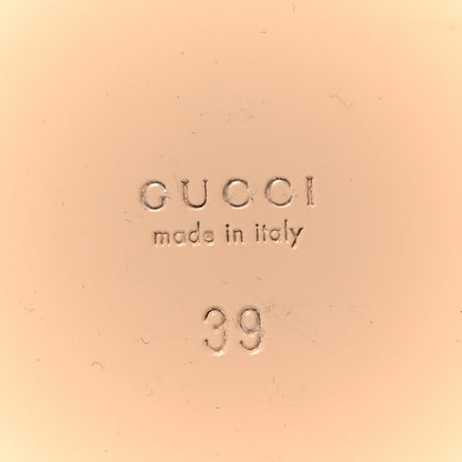Gucci New Denim Logo Embroidered Slide Sandal 39 Light Blue 8 of 10
