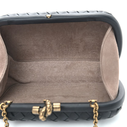 Bottega Veneta Nappa Intrecciato Chain Knot Clutch Black 4 of 8