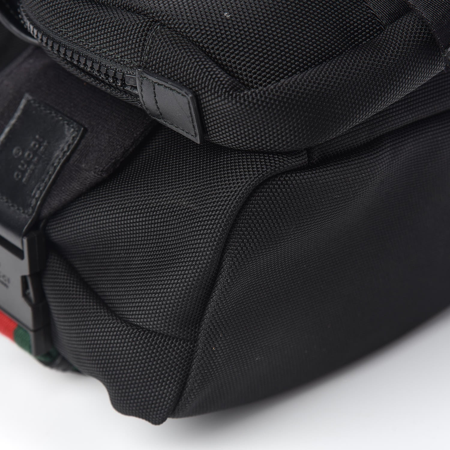 Gucci Techno Canvas Web Band Single Buckle Backpack Black 8 of 11