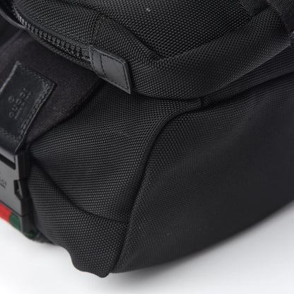 Gucci Techno Canvas Web Band Single Buckle Backpack Black 8 of 11