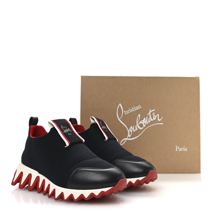 Christian Louboutin Neoprene Tiketa Flat Sneakers 38.5 Marine 9 of 9