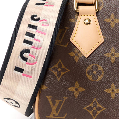 Louis Vuitton Monogram Speedy Bandouliere 20 Black 7 of 9